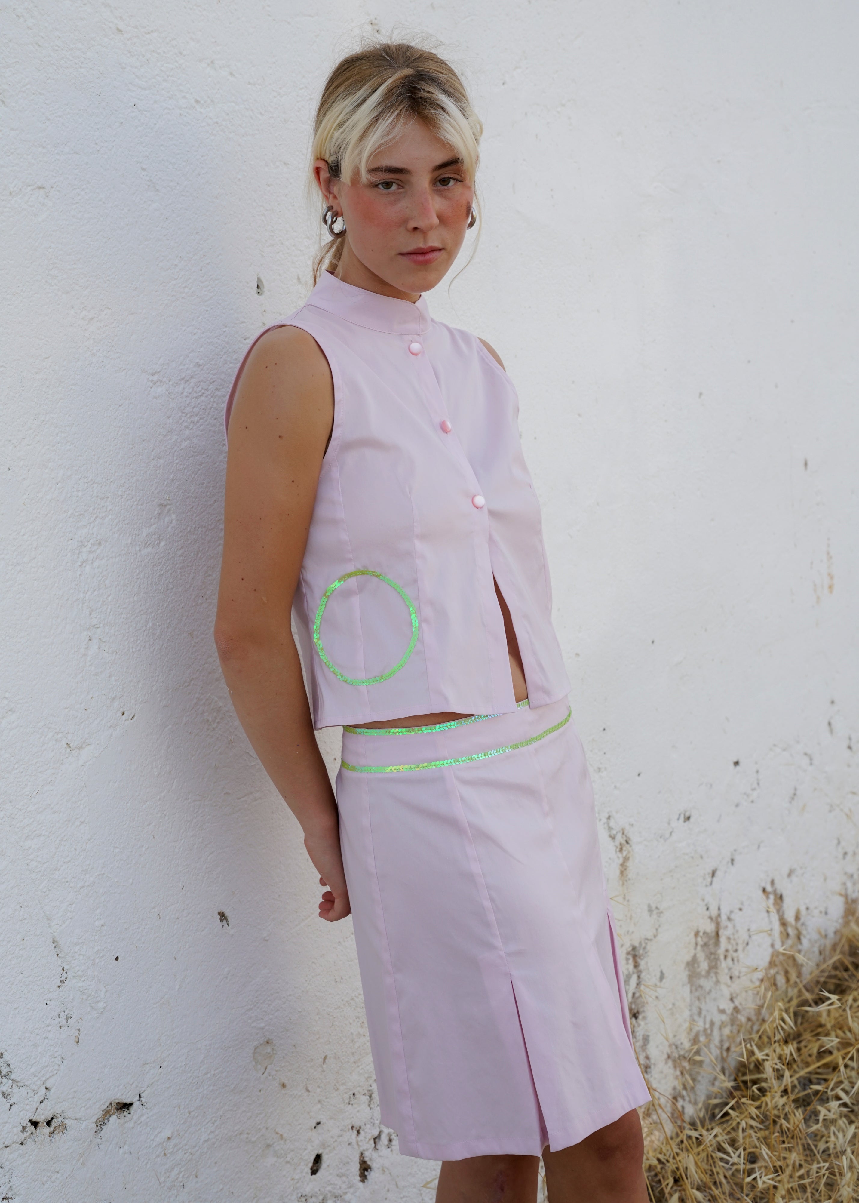 CHAPTER 00 — Sleeveless Top / Soft Pink