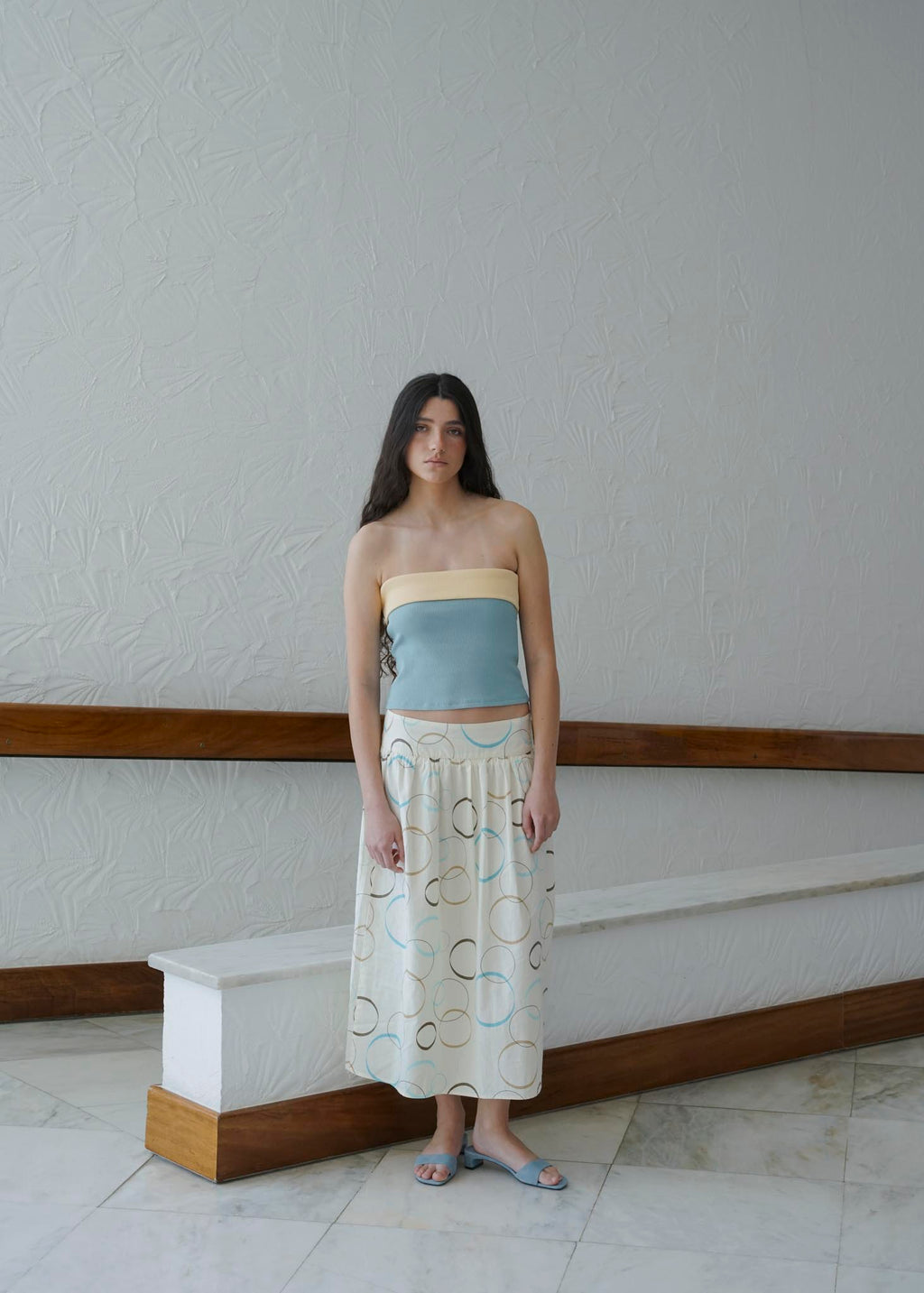 CHAPTER 00 — Strapless Top / Blue