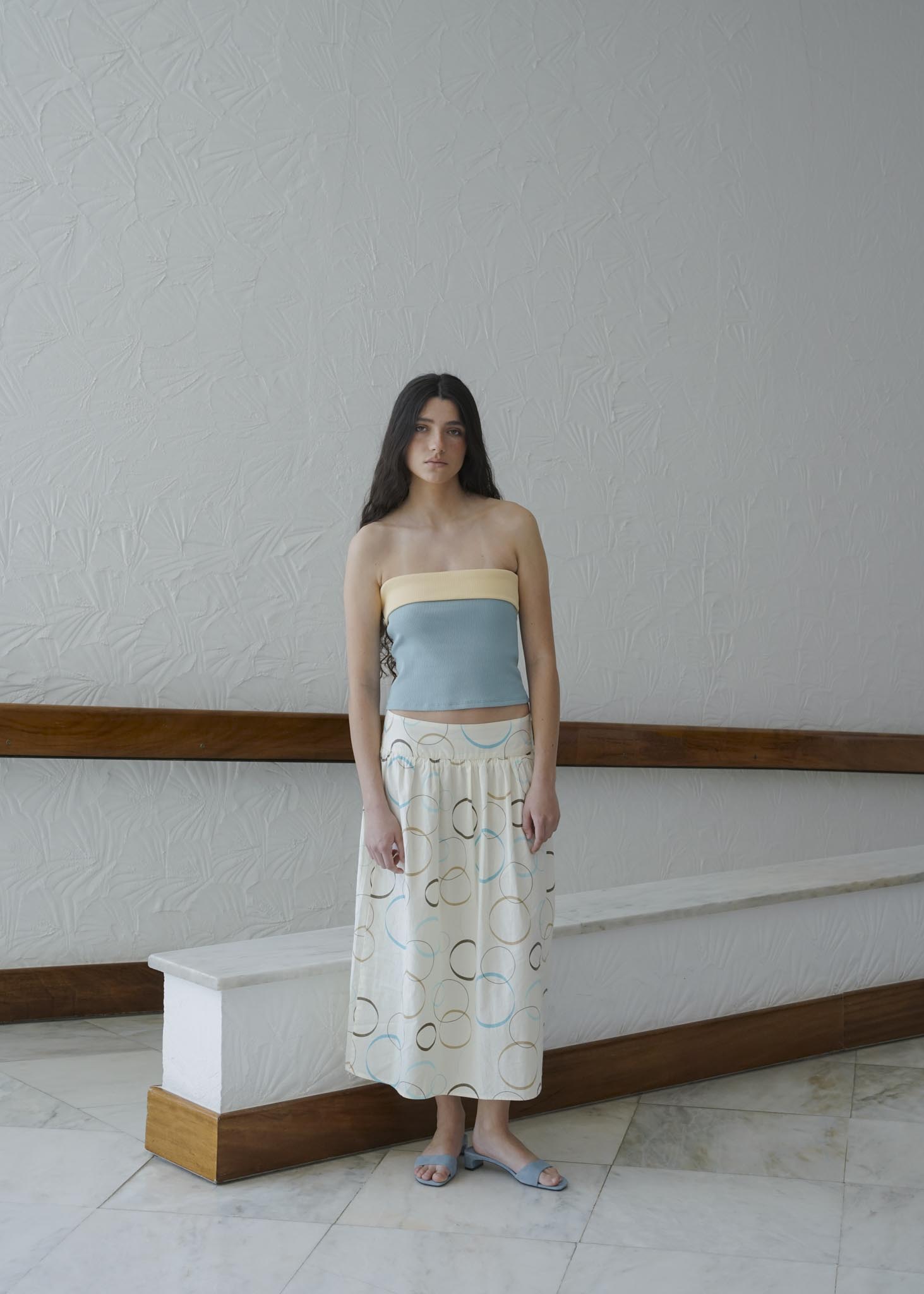 CHAPTER 00 — Strapless Top / Blue