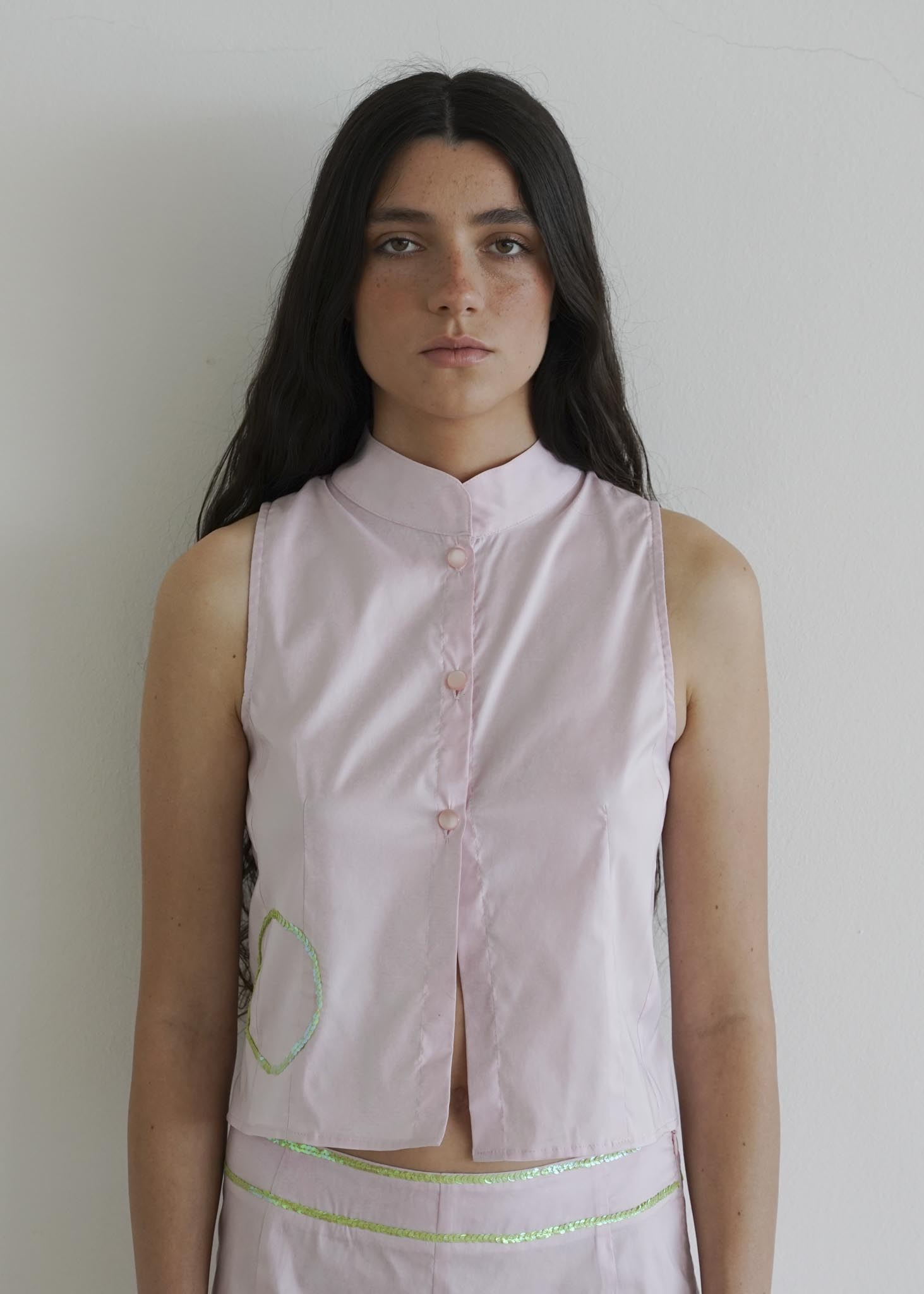 CHAPTER 00 — Sleeveless Top / Soft Pink