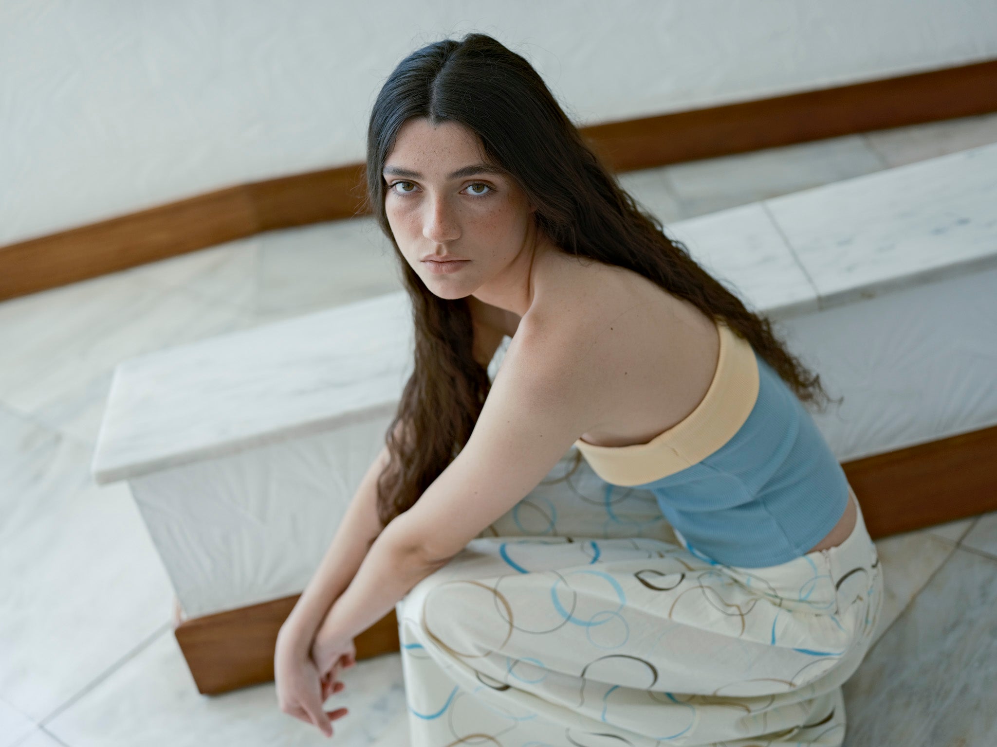 CHAPTER 00 — Strapless Top / Blue